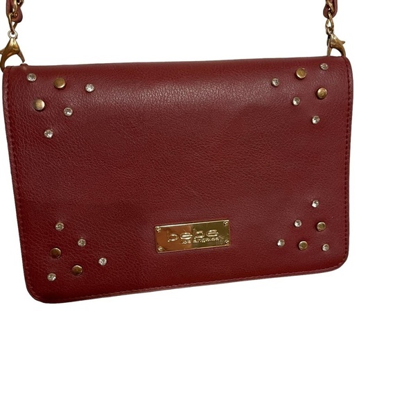 BEBE Deep Burgundy Crossbody Purse. - Picture 3 of 8